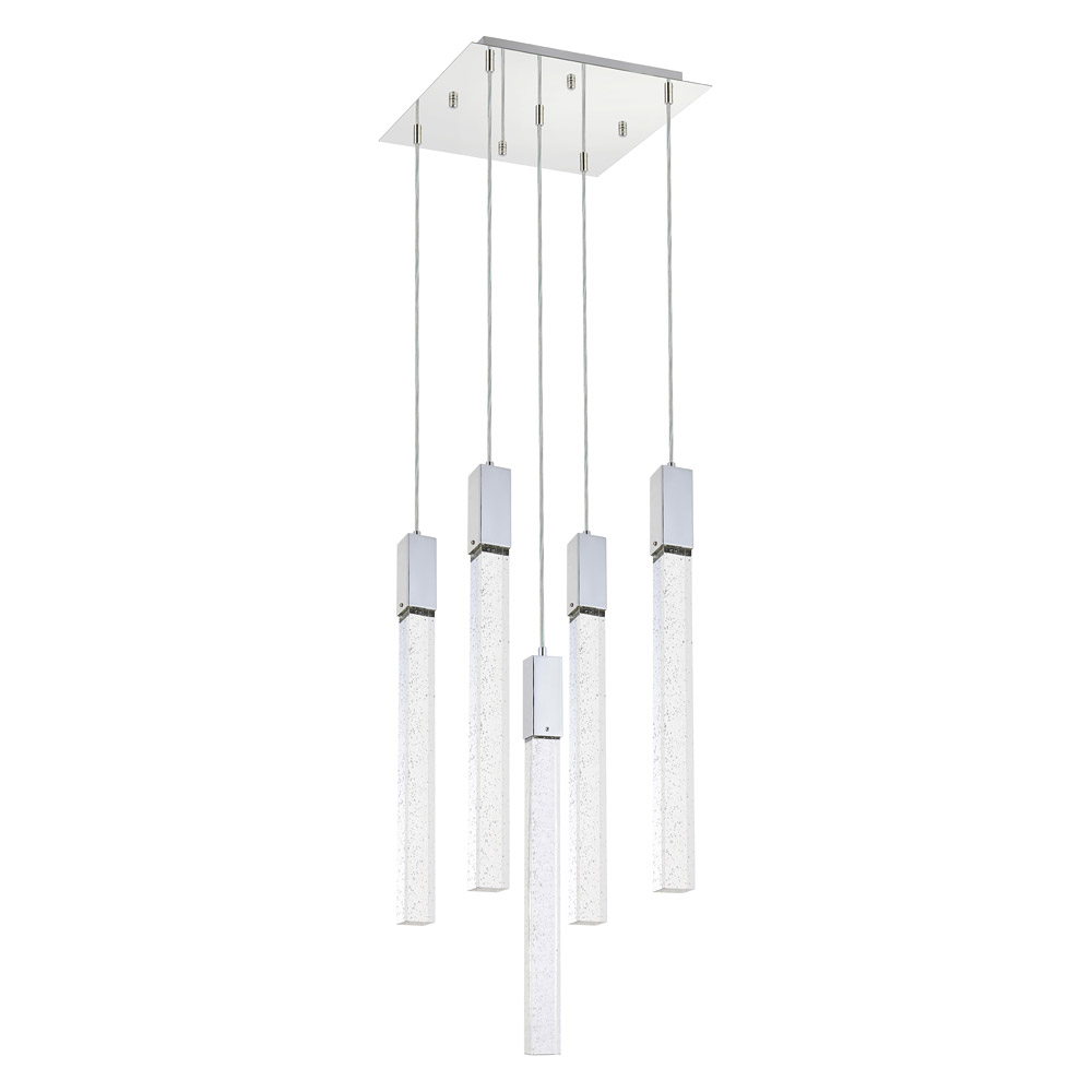 Elegant Pendant Light - Chrome, L 16" (2066D16C)