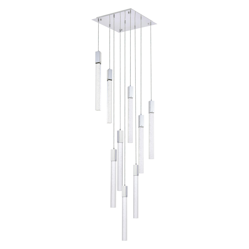 Elegant Pendant Light - Chrome, L 20" (2066D20C)