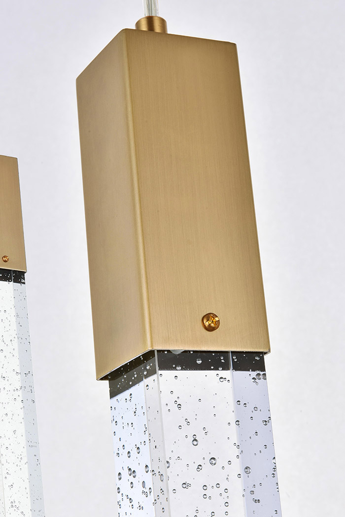 Elegant Pendant Light - Satin Gold, L 20" (2066D20SG)