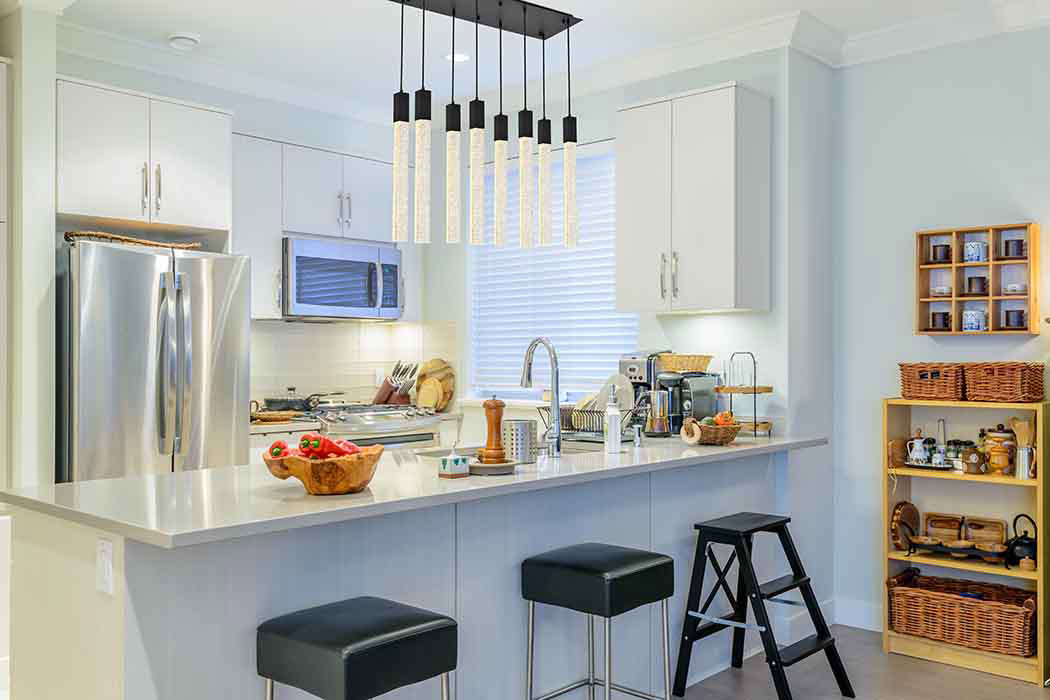 Elegant Pendant Light - Black, L 12" (2066D36BK)