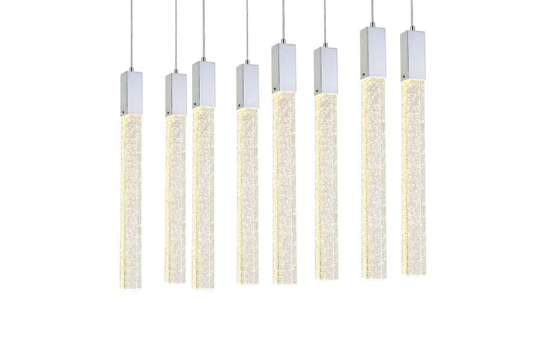 Elegant Pendant Light - Chrome, L 12" (2066D36C)