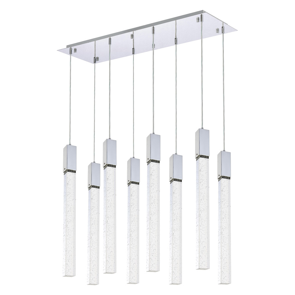 Elegant Pendant Light - Chrome, L 12" (2066D36C)