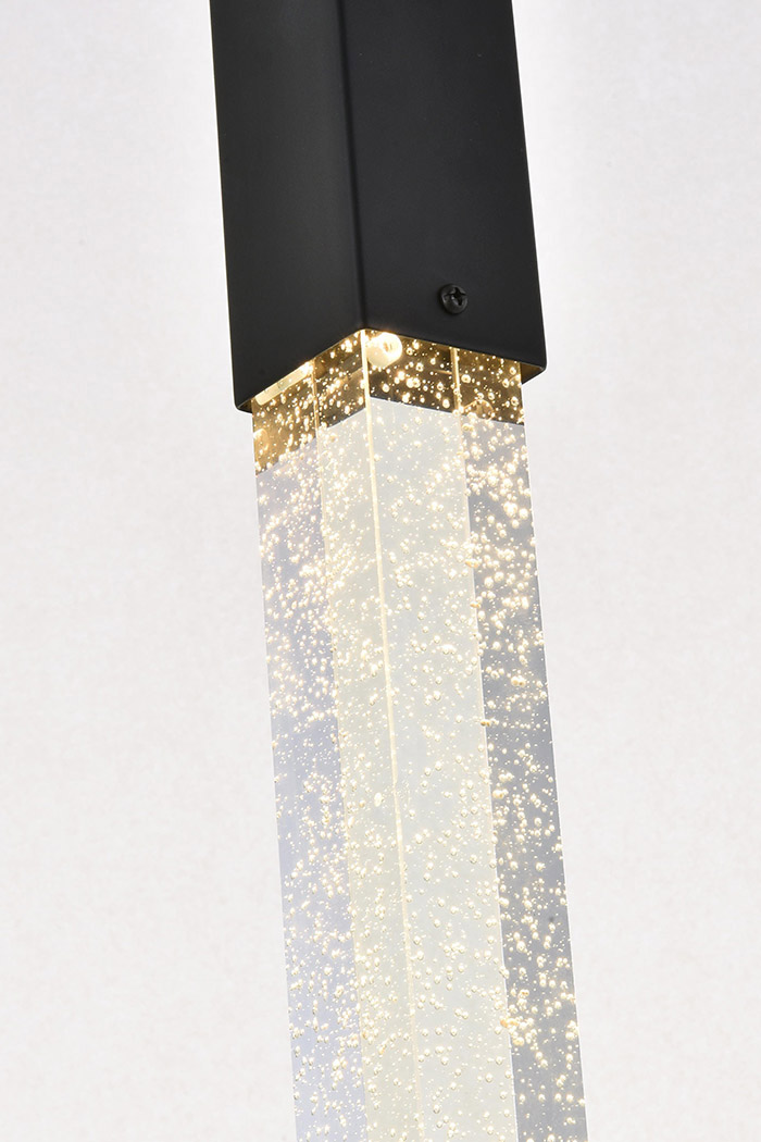 Elegant Pendant Light - Black, L 5" (2066D5BK)