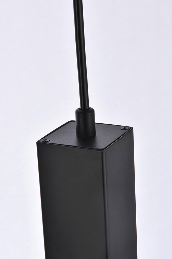 Elegant Pendant Light - Black, L 5" (2066D5BK)