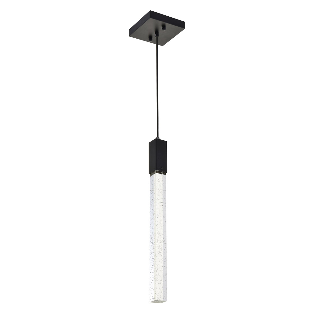 Elegant Pendant Light - Black, L 5" (2066D5BK)
