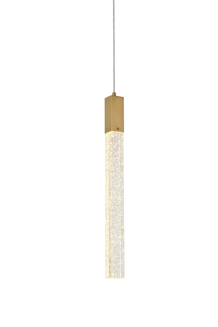 Elegant Pendant Light - Satin Gold, L 5" (2066D5SG)