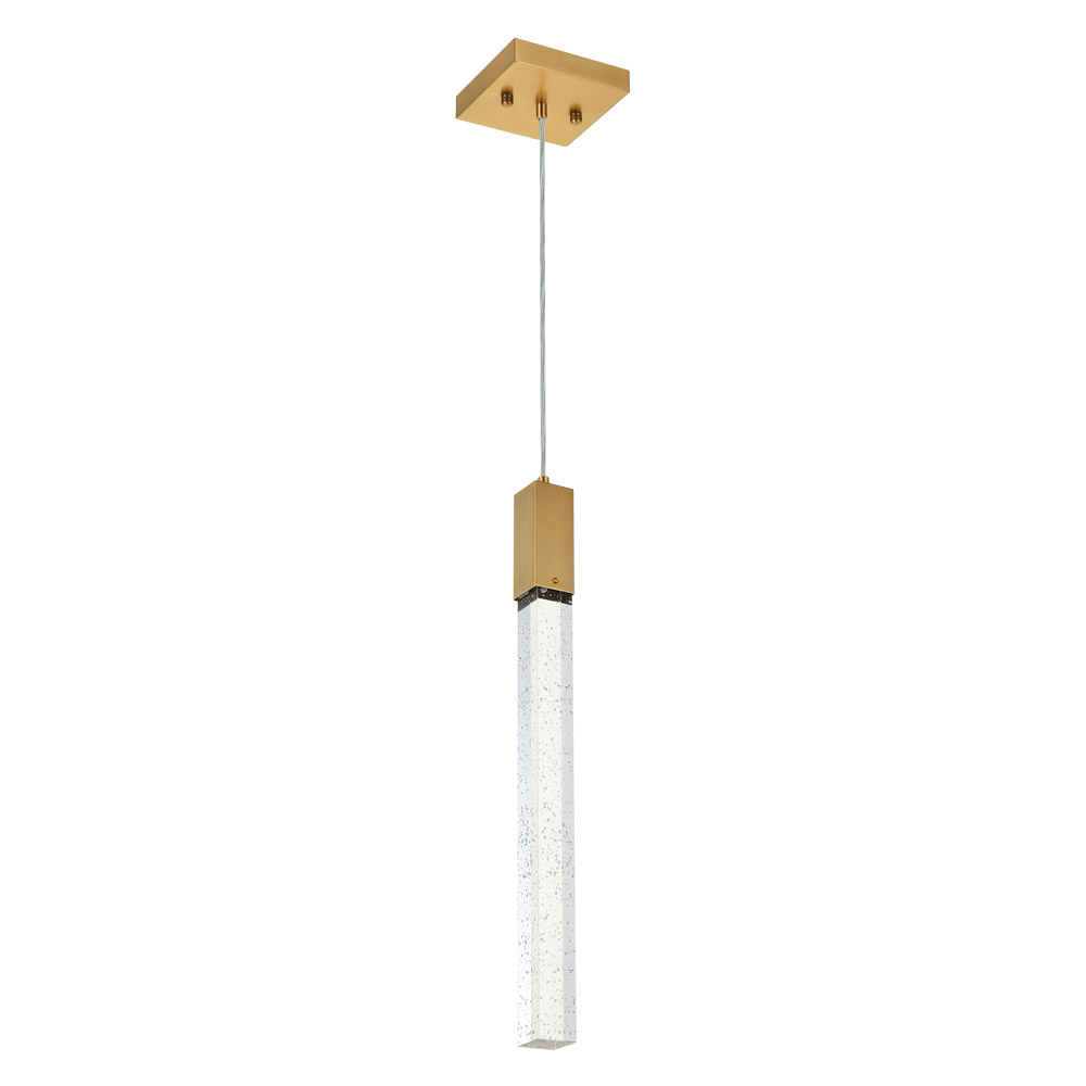 Elegant Pendant Light - Satin Gold, L 5" (2066D5SG)