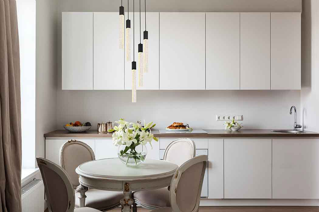 Elegant Pendant Light - Black, L 20" (2067D20BK)