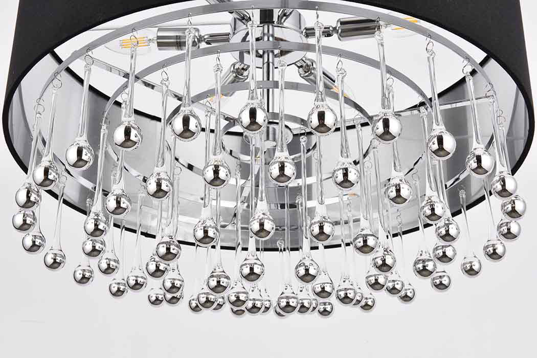 Elegant Pendant Light - Chrome, L 24" (2105D24C-RC)