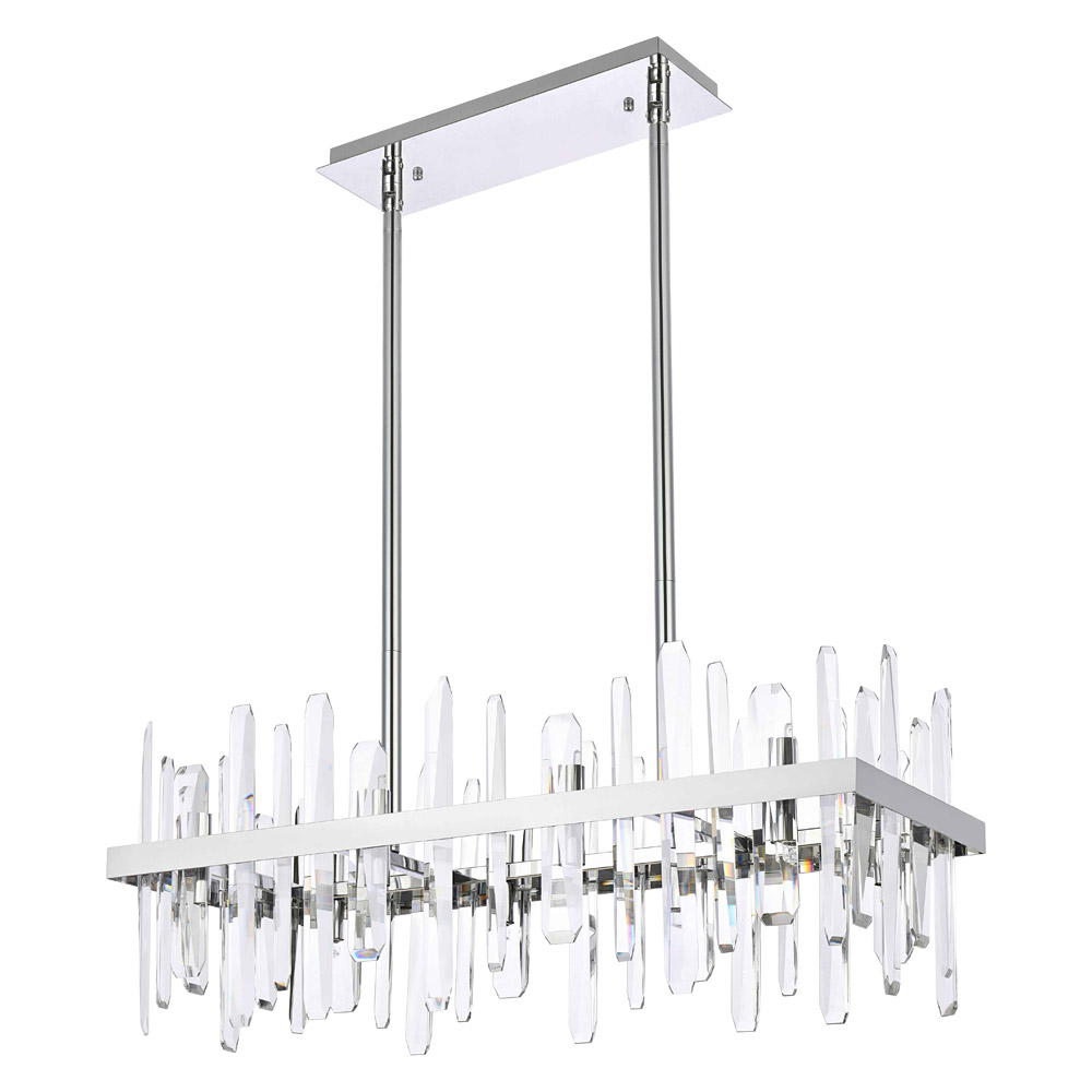Elegant Chandelier - Chrome, L 30" (2200G30C)