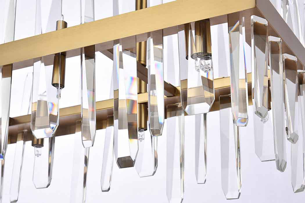 Elegant Chandelier - Satin Gold, L 30" (2200G30SG)
