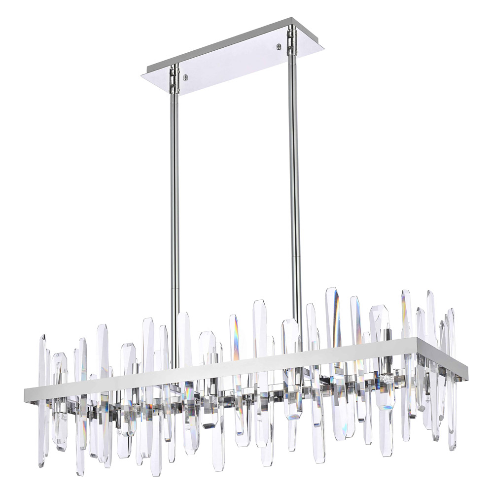 Elegant Chandelier - Chrome, L 36" (2200G36C)