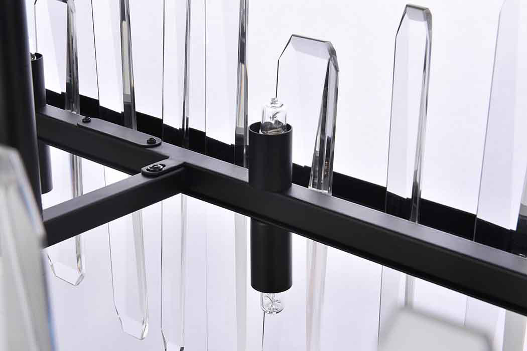 Elegant Chandelier - Black, L 42" (2200G42BK)