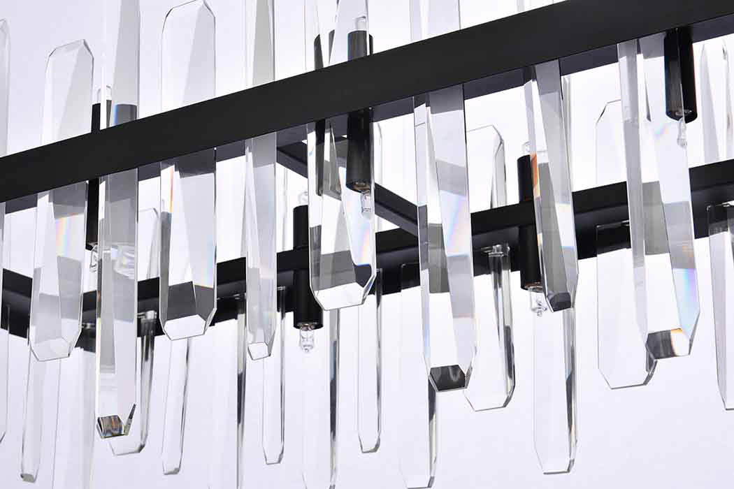 Elegant Chandelier - Black, L 42" (2200G42BK)