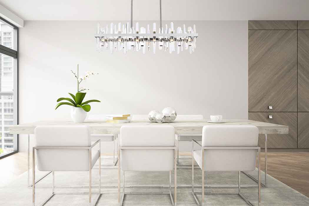 Elegant Chandelier - Chrome, L 42" (2200G42C)