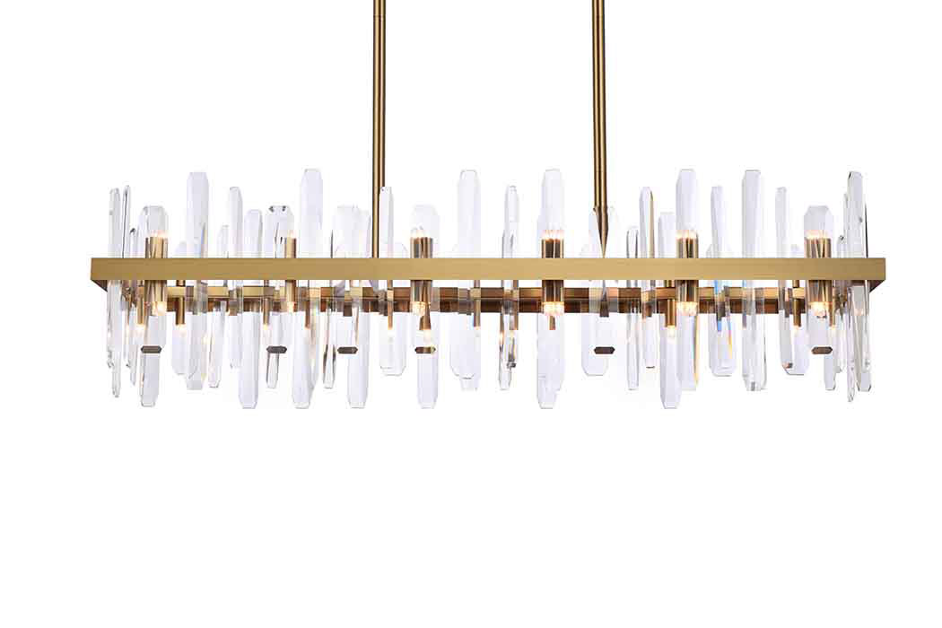 Elegant Chandelier - Satin Gold, L 42" (2200G42SG)