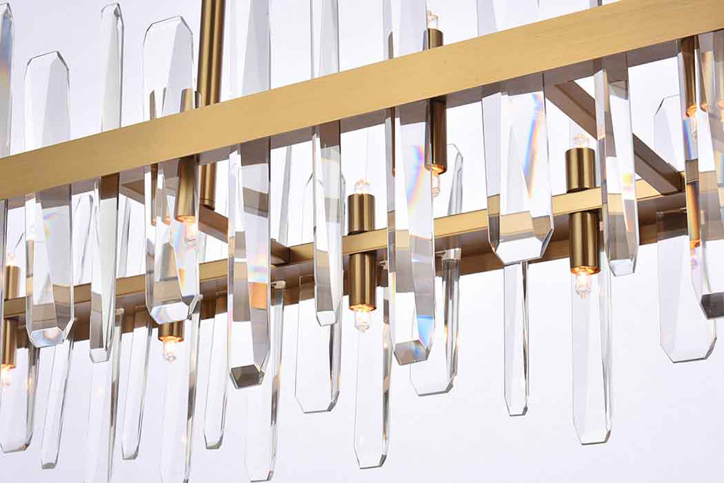 Elegant Chandelier - Satin Gold, L 42" (2200G42SG)