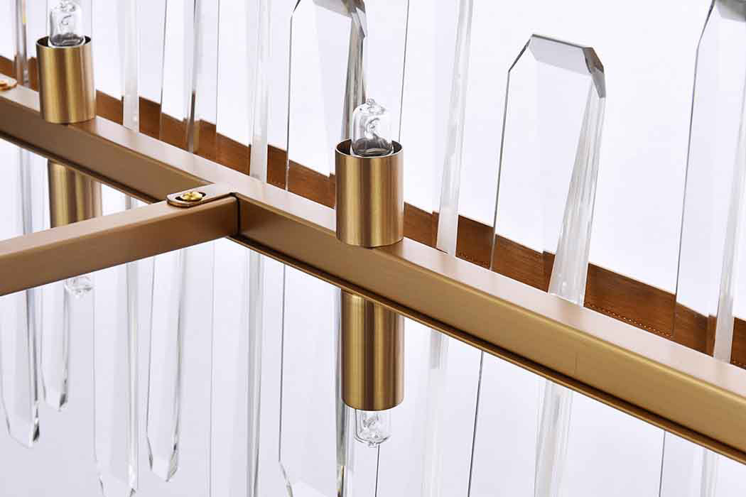 Elegant Chandelier - Satin Gold, L 42" (2200G42SG)
