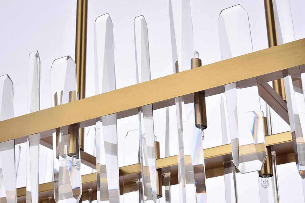 Elegant Chandelier - Satin Gold, L 42" (2200G42SG)