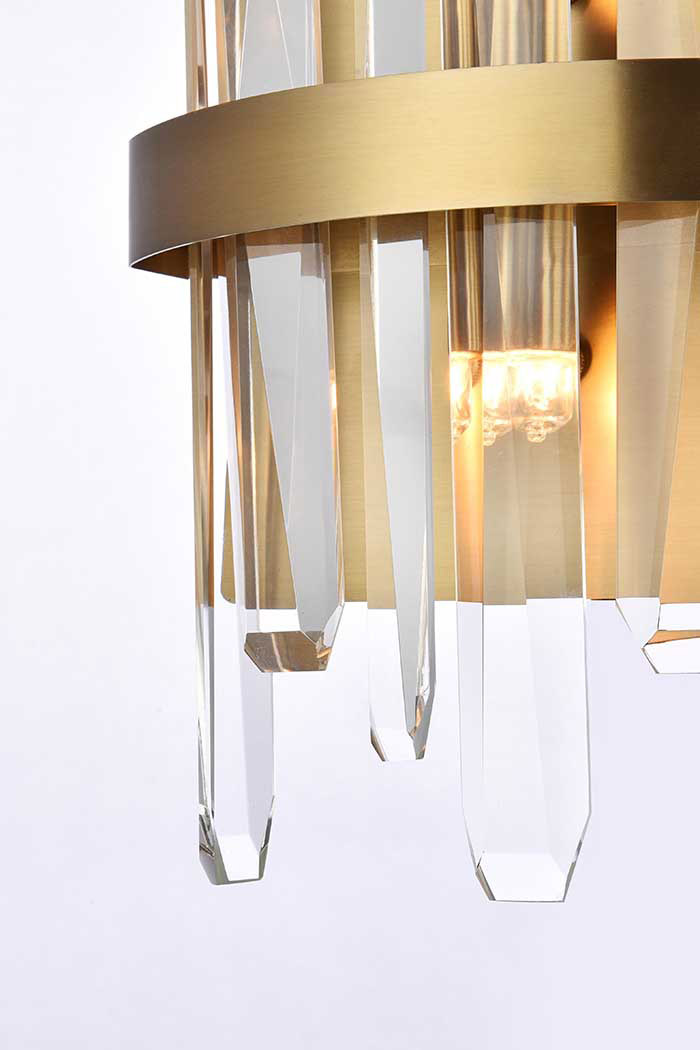 Elegant Wall Sconce - Satin Gold, L 8" (2200W8SG)