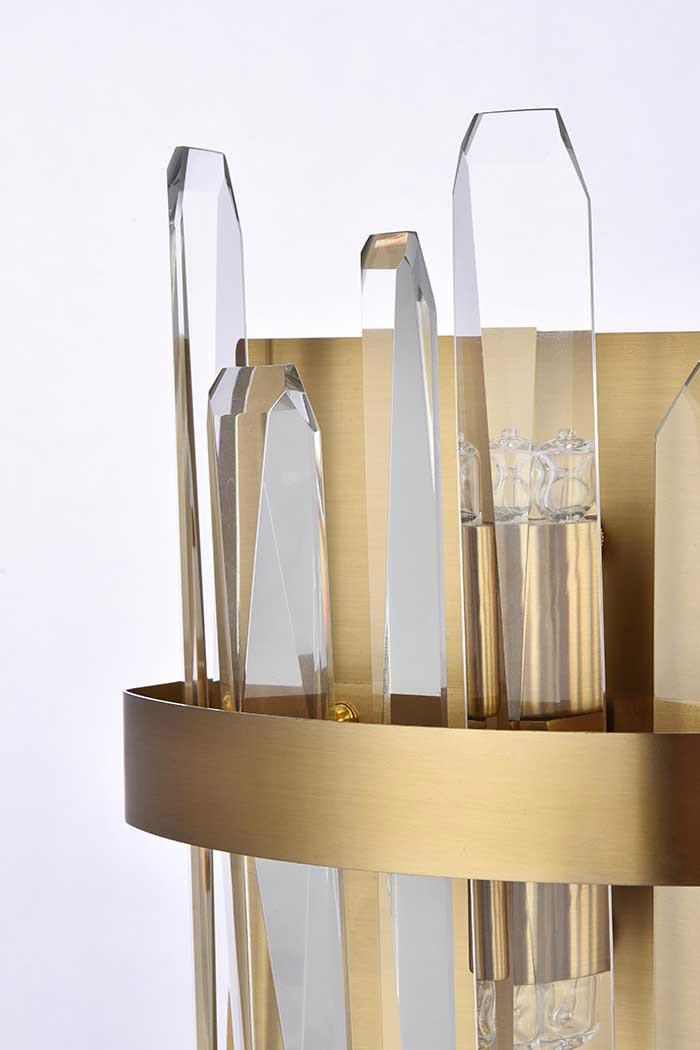 Elegant Wall Sconce - Satin Gold, L 8" (2200W8SG)