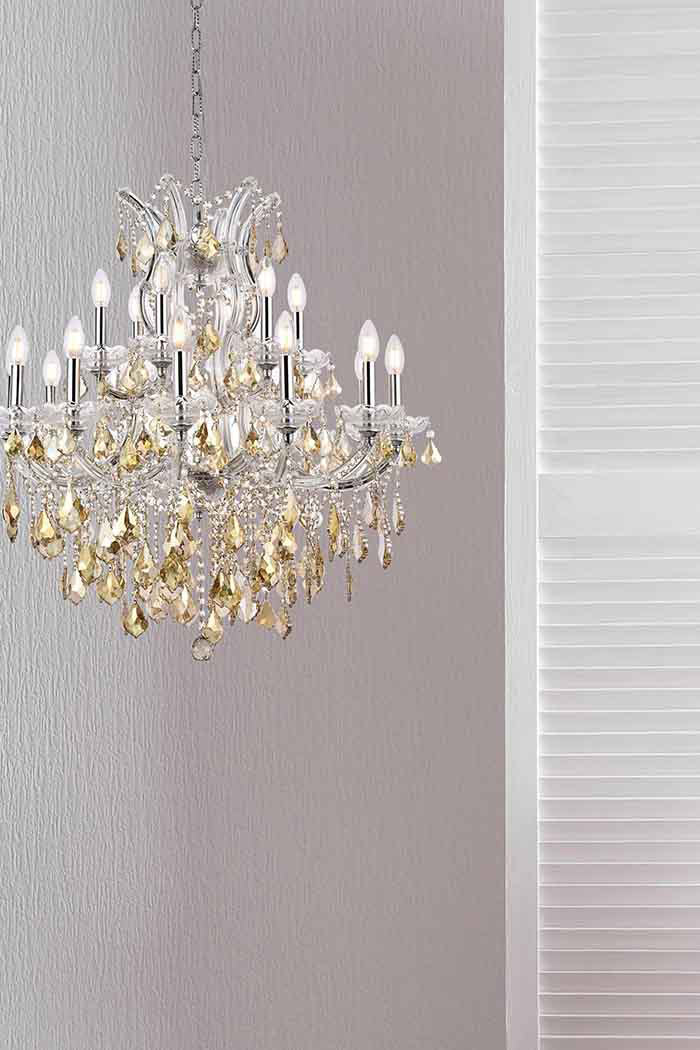 Elegant Hinkley Outdoor Porter - Chrome/Golden Teak, L 30" (2800D30C-GT-RC)