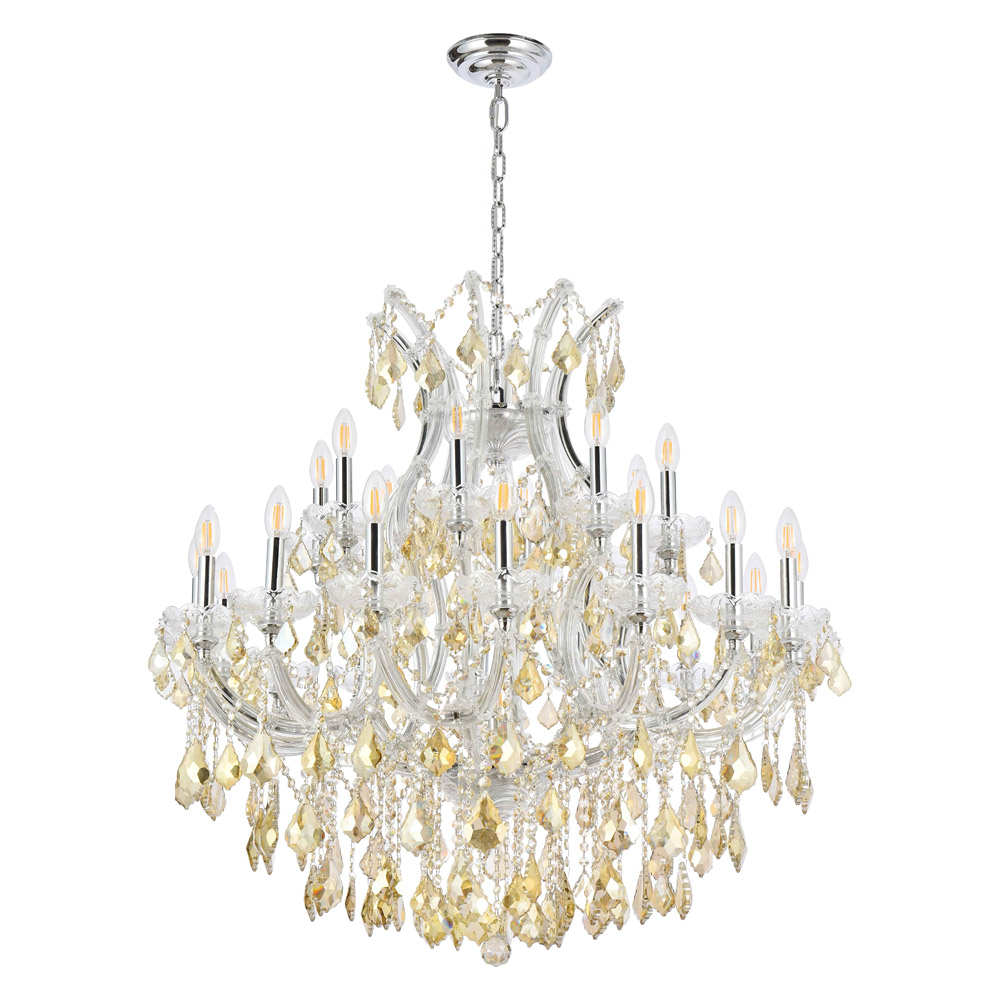 Elegant Hinkley Outdoor Porter - Chrome/Golden Teak, L 36" (2800D36C-GT-RC)