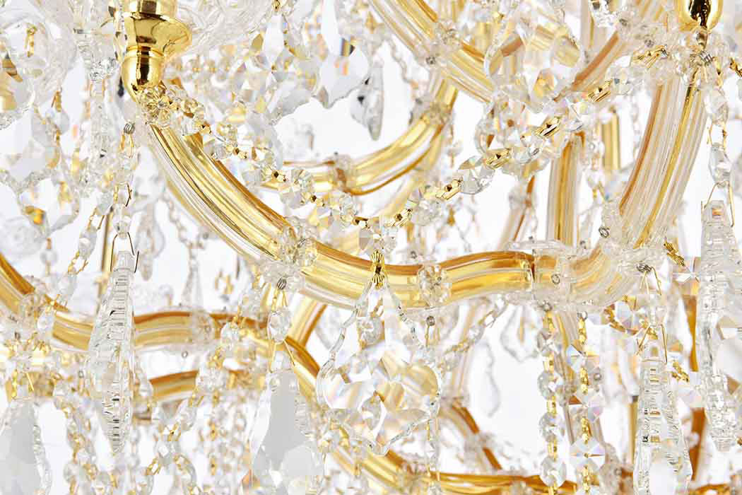 Elegant Maria Theresa 41 Light Chandelier - Gold, L 44" (2800G44G-RC)