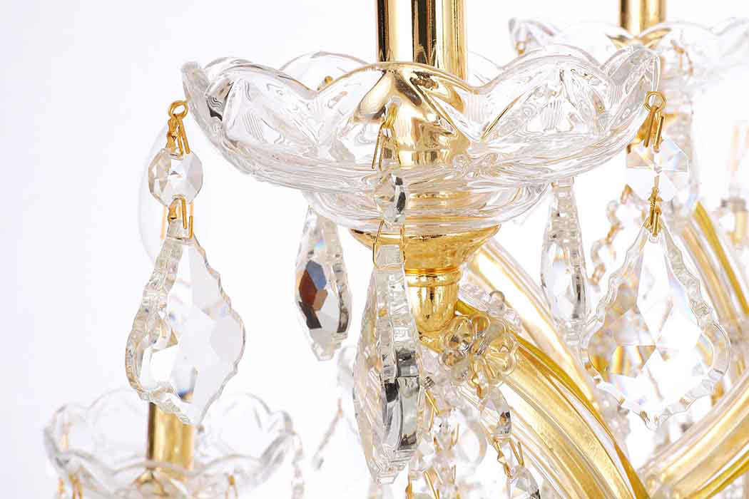 Elegant Maria Theresa 41 Light Chandelier - Gold, L 52" (2800G52G-RC)