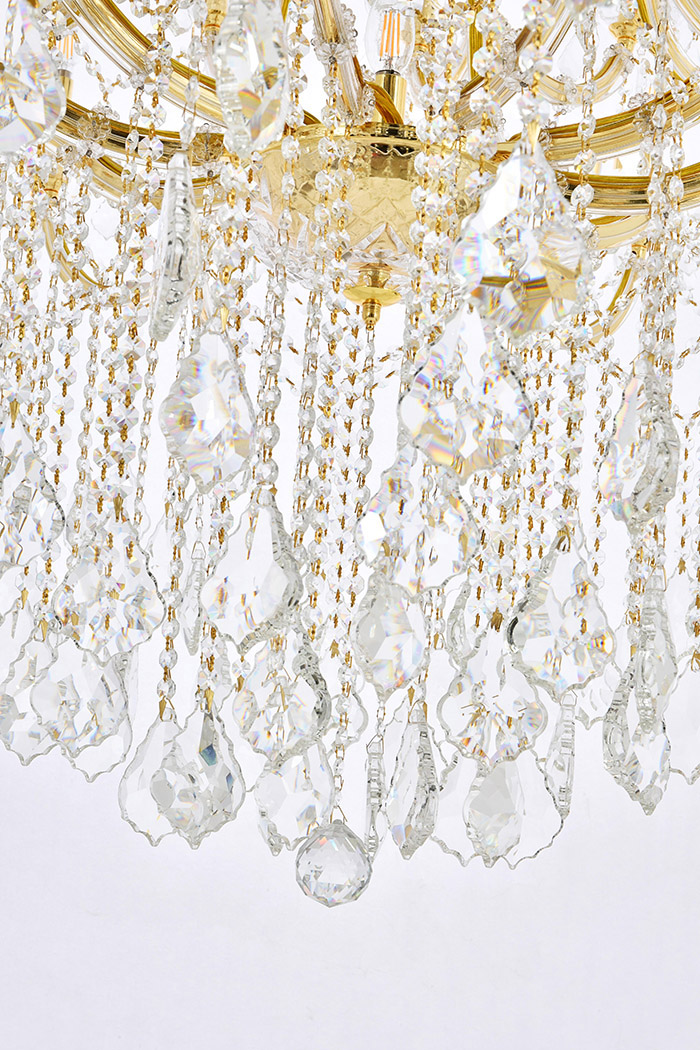 Elegant Maria Theresa 41 Light Chandelier - Gold, L 54" (2800G54G-RC)