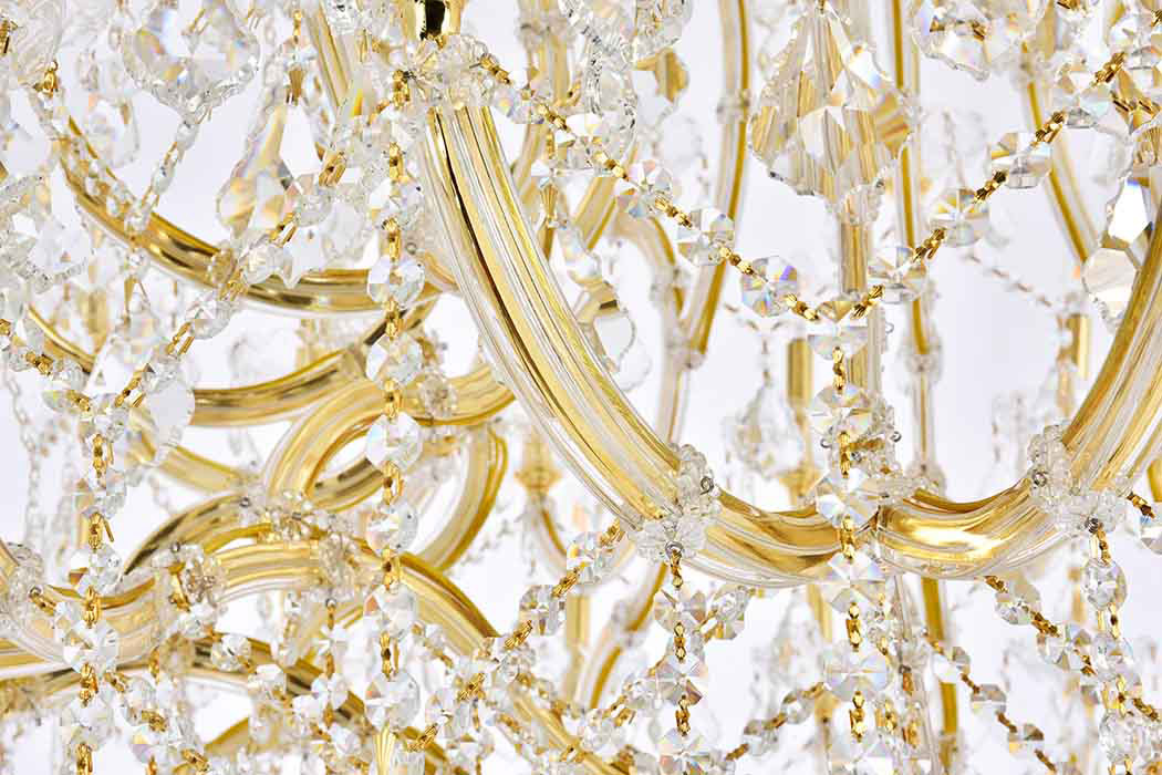 Elegant Maria Theresa 41 Light Chandelier - Gold, L 54" (2800G54G-RC)