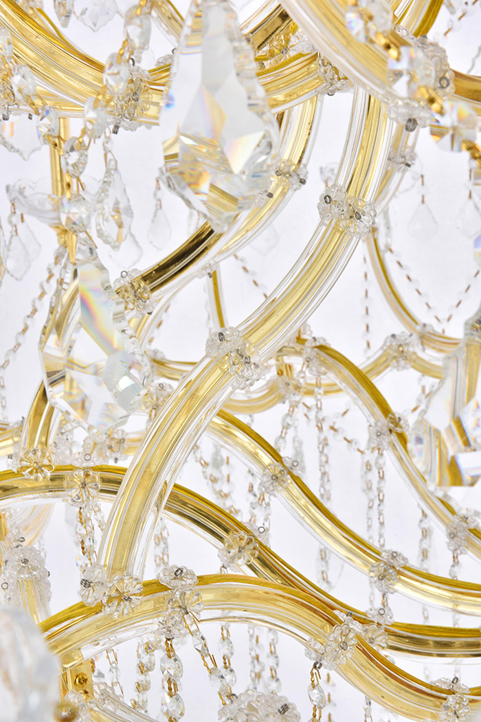 Elegant Maria Theresa 41 Light Chandelier - Gold, L 60" (2800G60G-RC)
