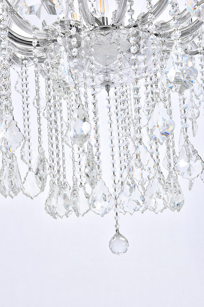 Elegant Maria Theresa 41 Light Chandelier - Chrome, L 72" (2800G72C-RC)