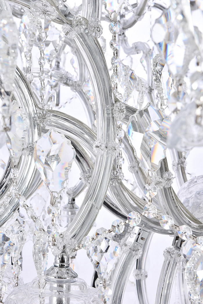 Elegant Maria Theresa 41 Light Chandelier - Chrome, L 72" (2800G96C-RC)