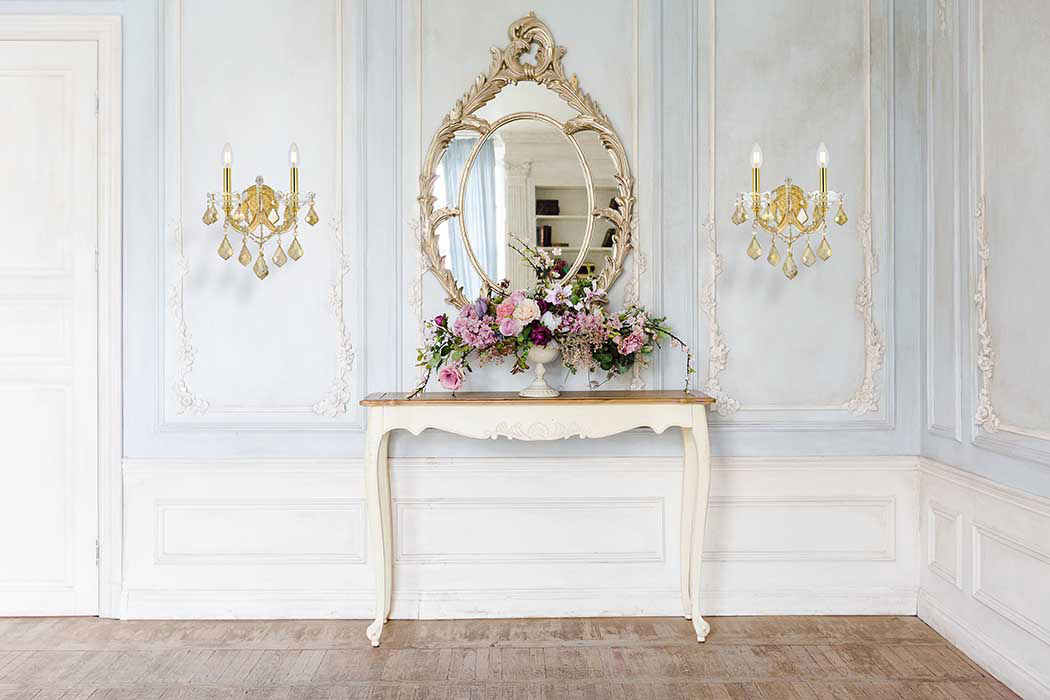 Elegant Maria Theresa 2 Light Wall Sconce - Gold/Golden Teak, L 16" (2800W2G-GT-RC)