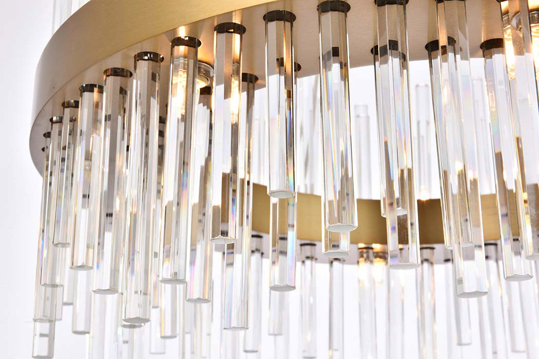 Elegant Chandelier - Gold, L 25" (3000D25G)