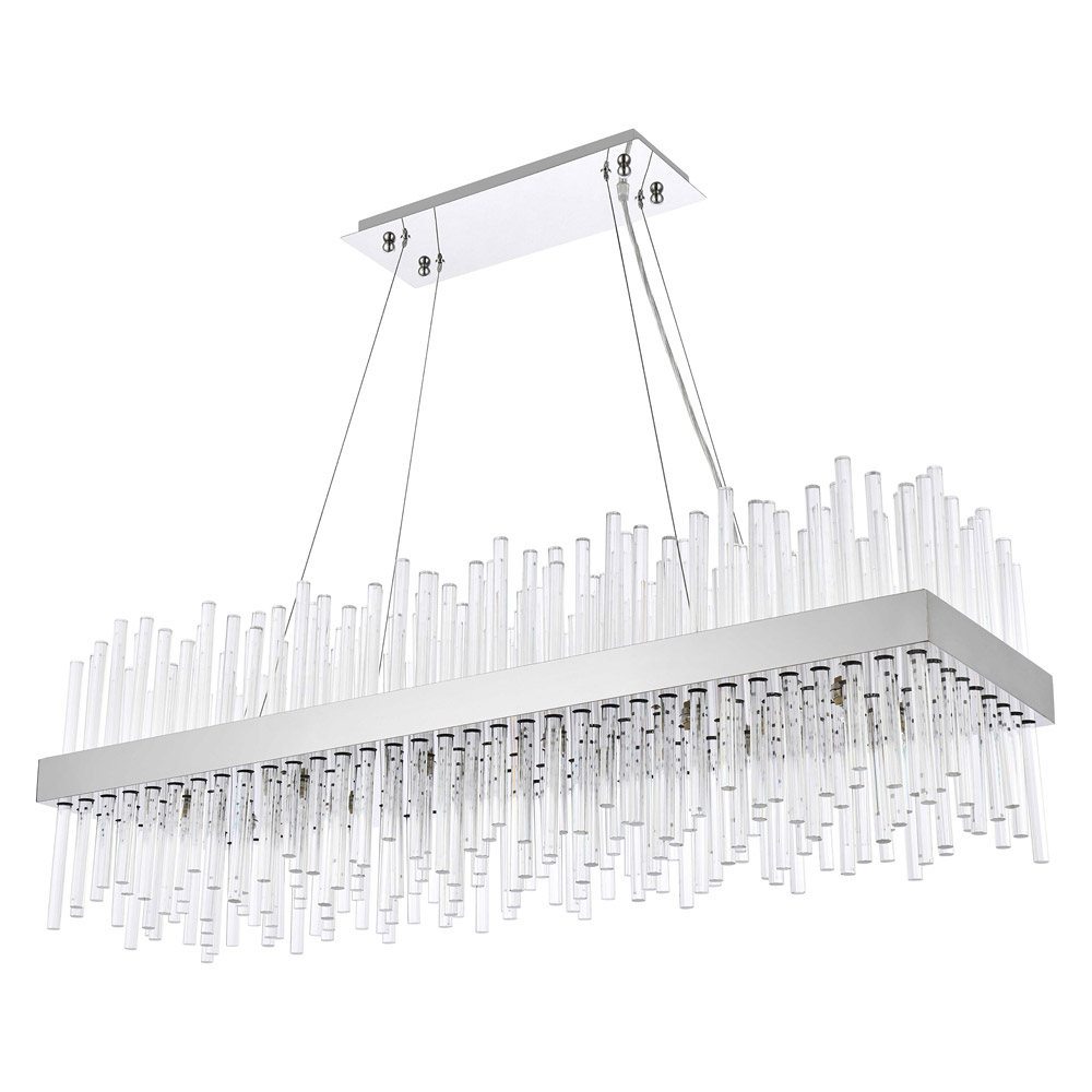 Elegant Chandelier - Chrome, L 42" (3000G42C)