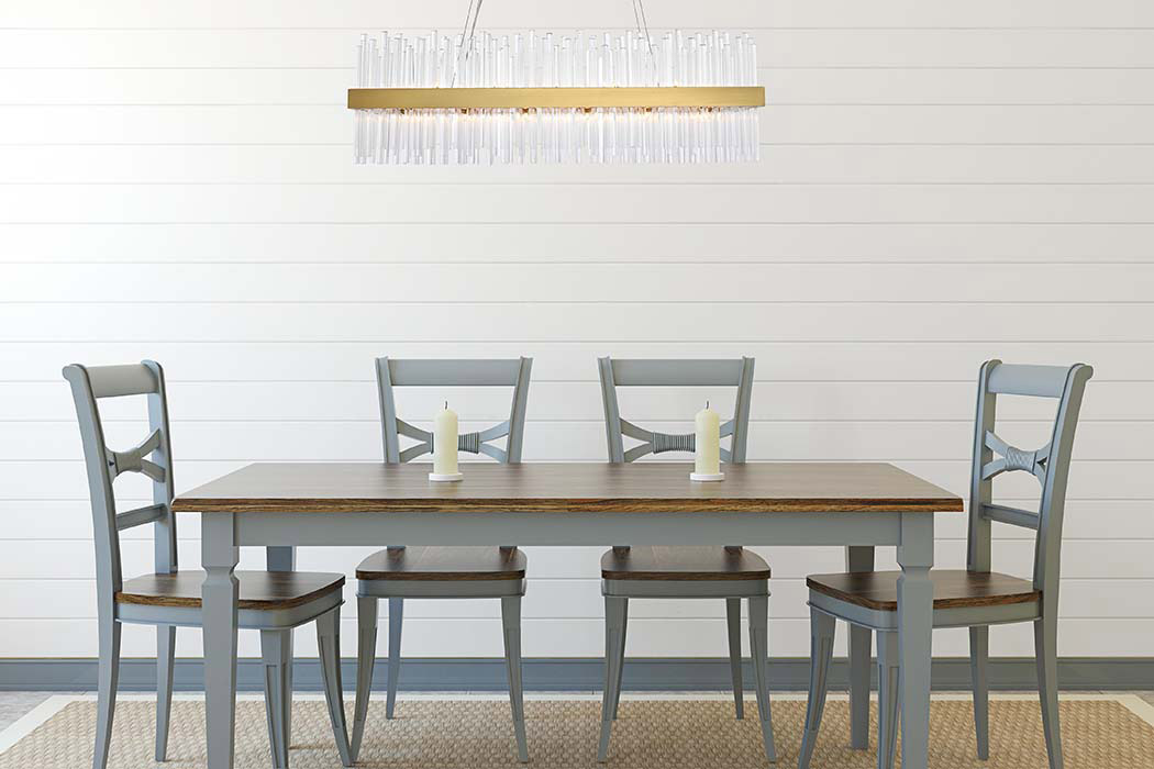 Elegant Chandelier - Satin Gold, L 42" (3000G42SG)