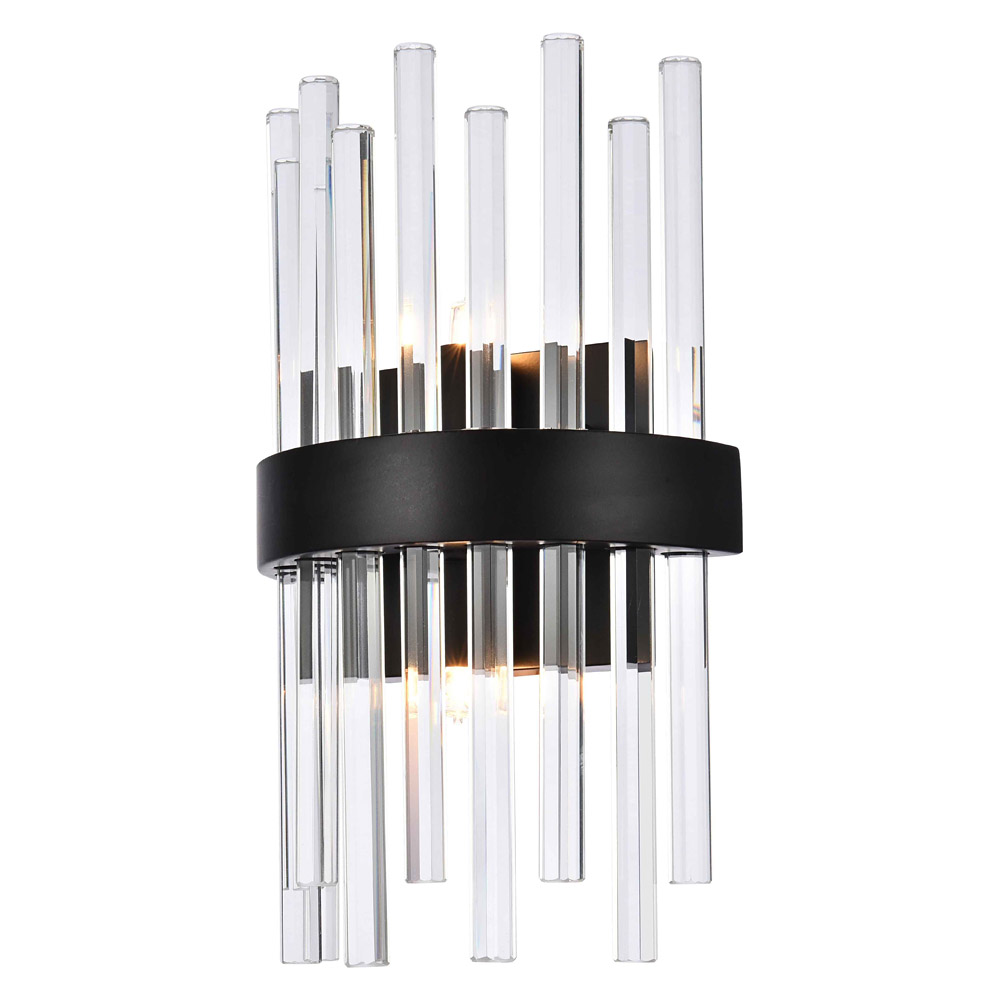 Elegant Wall Sconce - Black (3000W8BK)