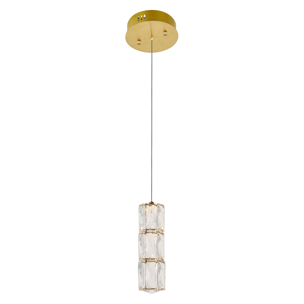 Elegant Pendant - Gold, L 6" (3500D1G)