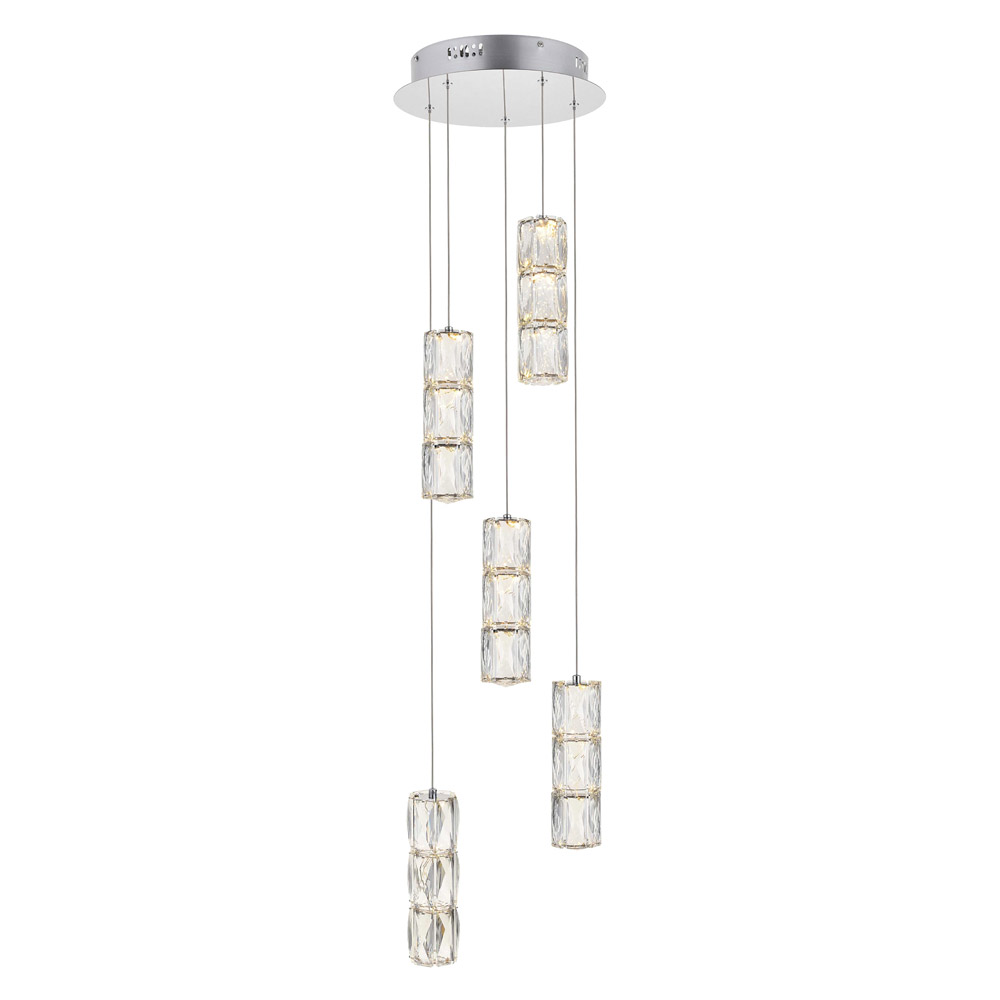Elegant Pendant - Chrome, L 12" (3500D5RC)