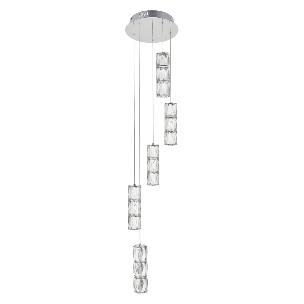 Elegant Pendant - Chrome, L 12" (3500D5RC)