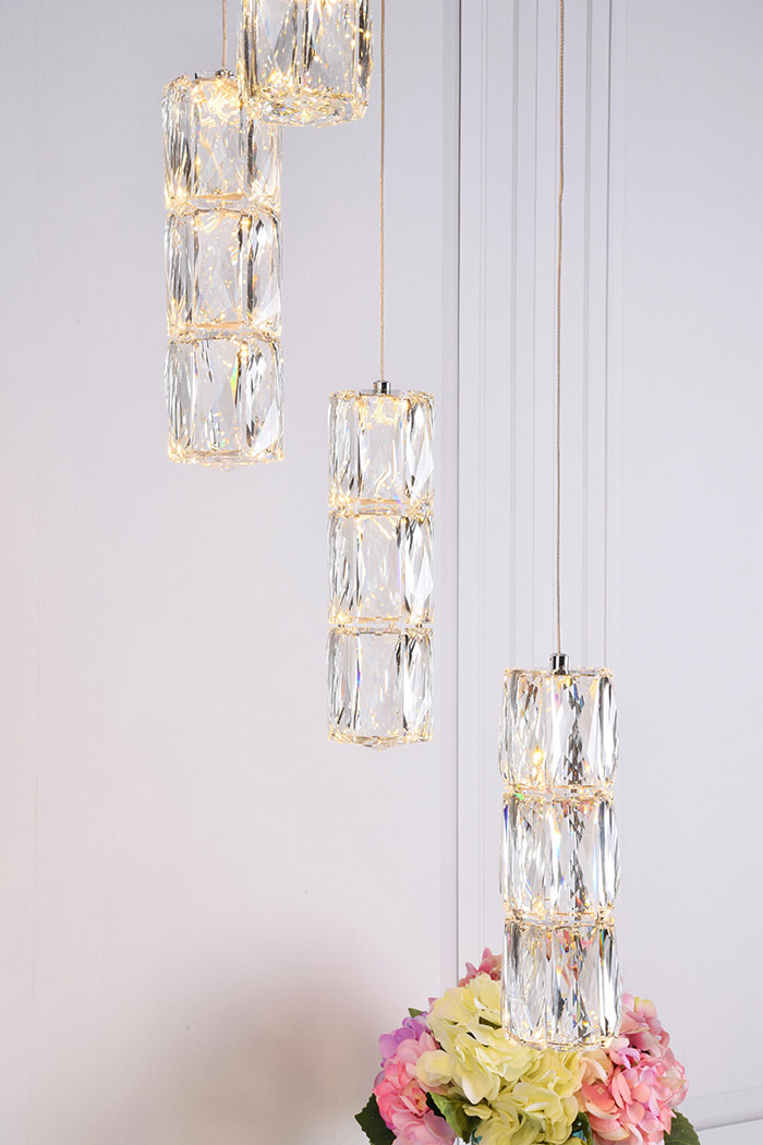 Elegant Pendant - Chrome, L 12" (3500D5RC)
