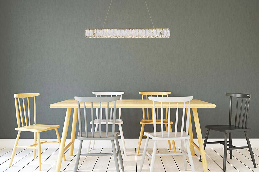Elegant Monroe Led Chandelier - Gold, L 31" (3502D31G)
