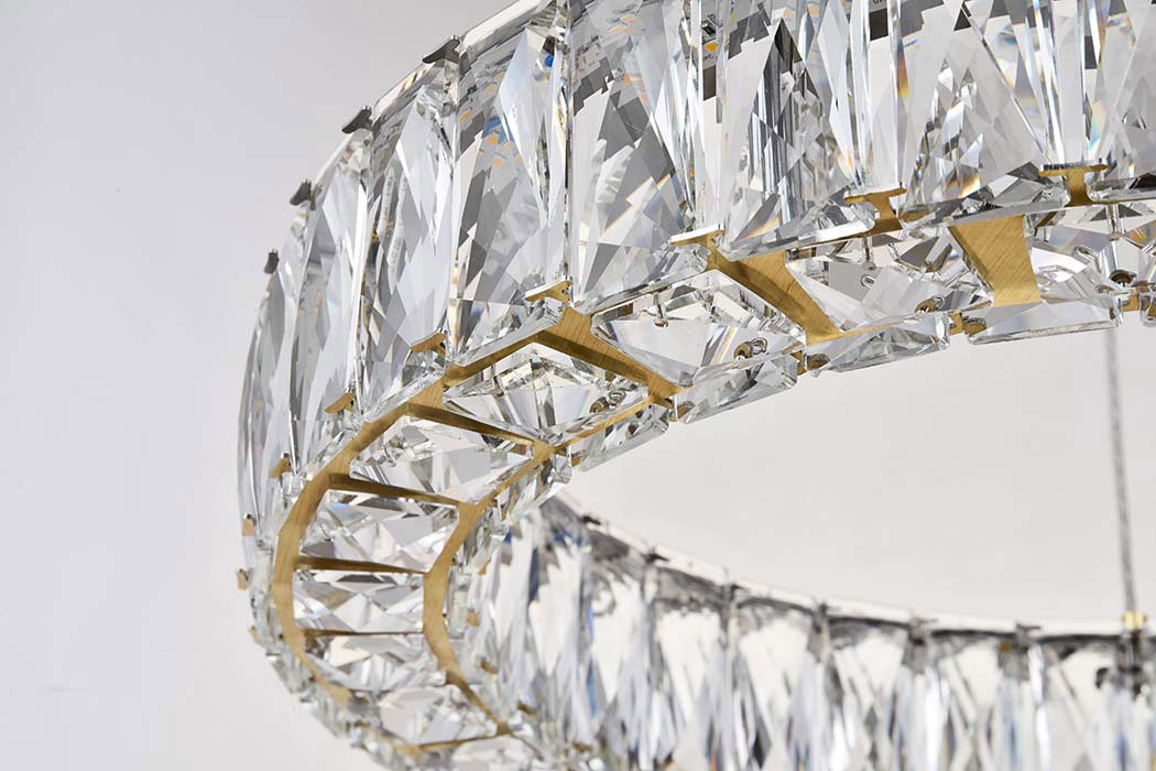 Elegant Monroe Led Chandelier - Gold, L 17" (3503D17G)
