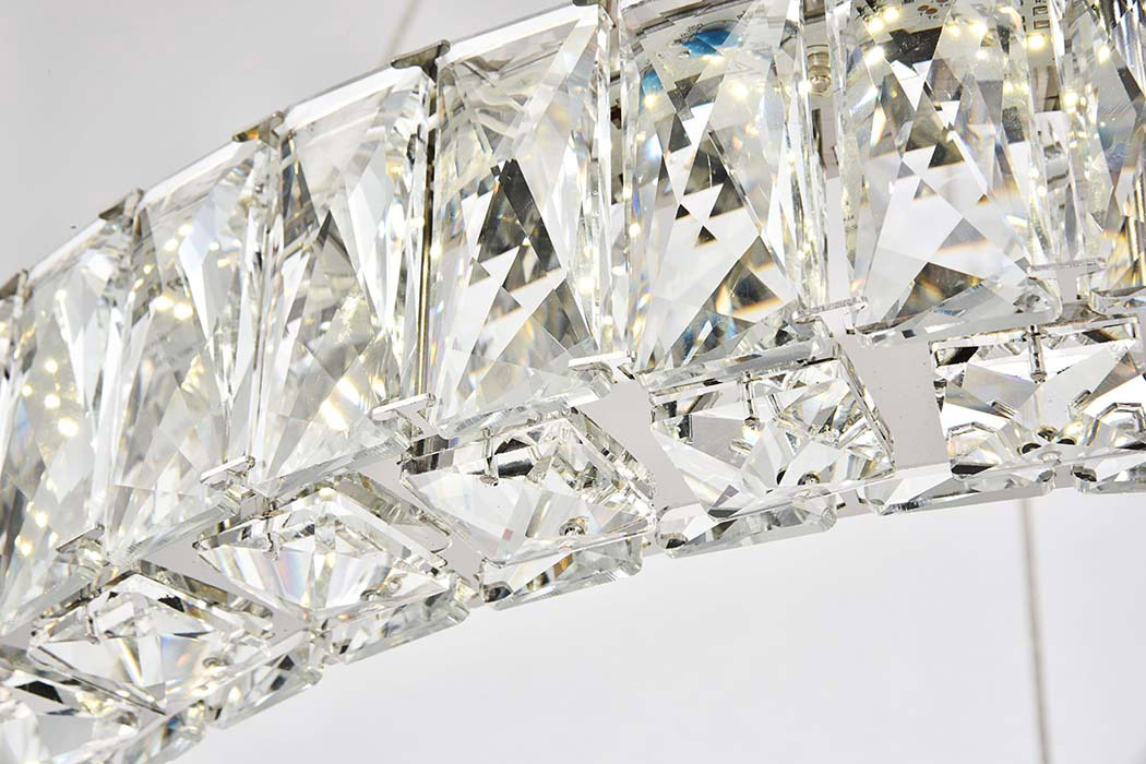 Elegant Monroe Led Chandelier - Chrome, L 23" (3503D23C)