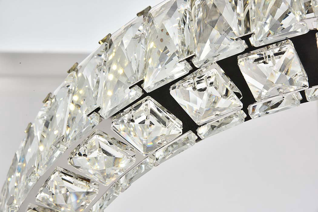 Elegant Monroe Led Chandelier - Chrome, L 23" (3503D23C)