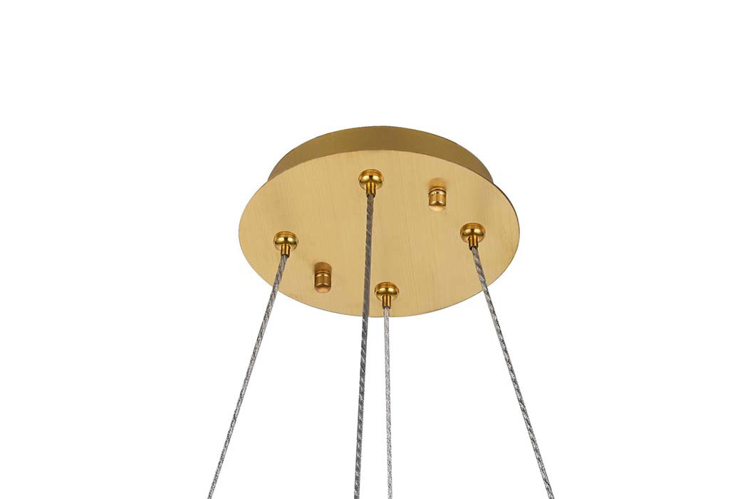Elegant Monroe Led Chandelier - Gold, L 23" (3503D23G)