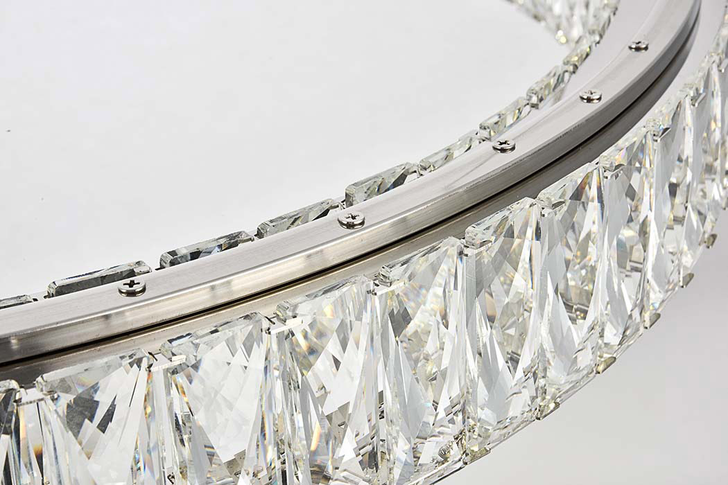 Elegant Monroe Led Chandelier - Chrome, L 31" (3503D31C)