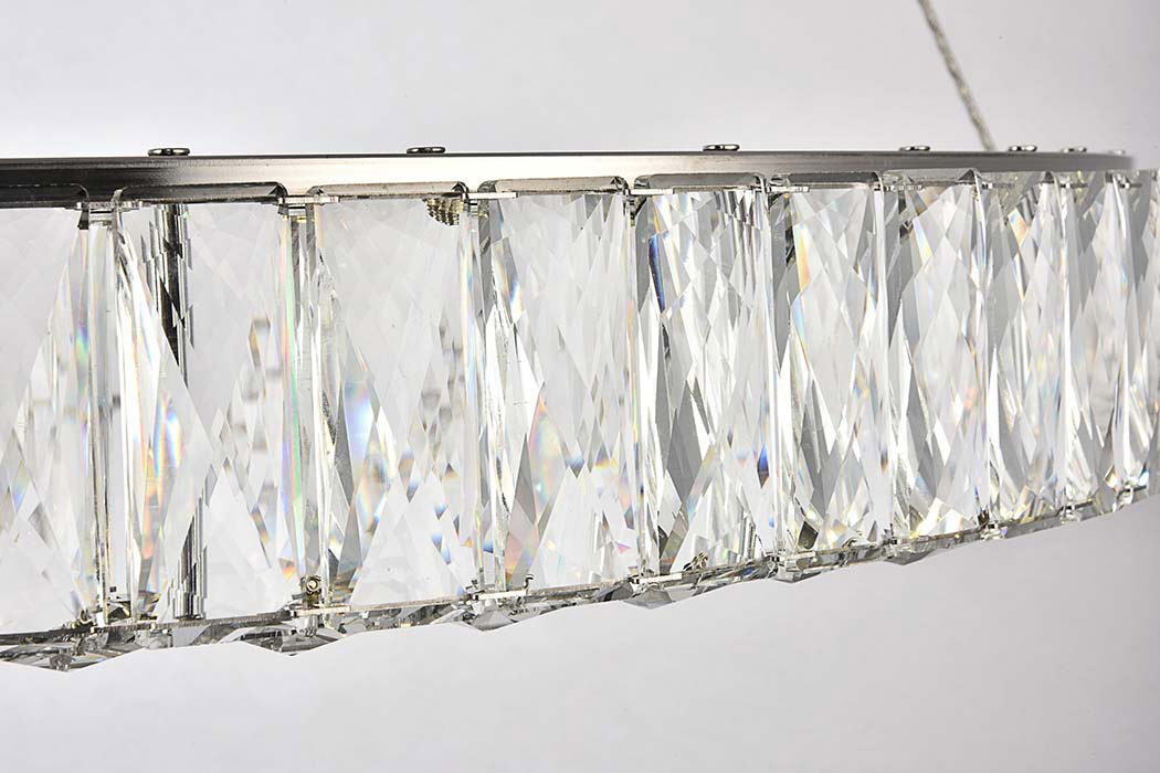 Elegant Monroe Led Chandelier - Chrome, L 31" (3503D31C)
